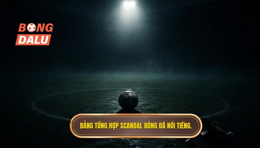 3. Bảng tổng hợp scandal bóng đá nổi tiếng.