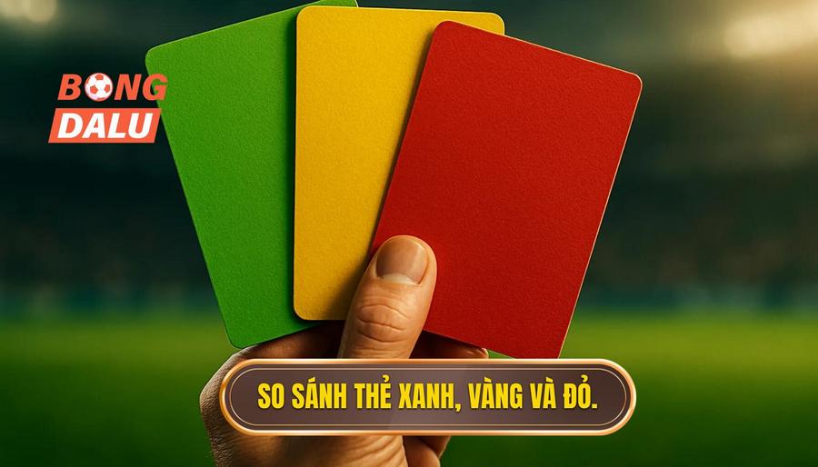 3. So sánh thẻ xanh, vàng và đỏ.