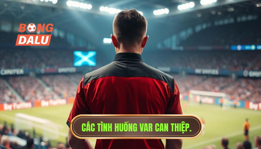 Các tình huống trọng yếu cần cập nhật VAR trận đấu