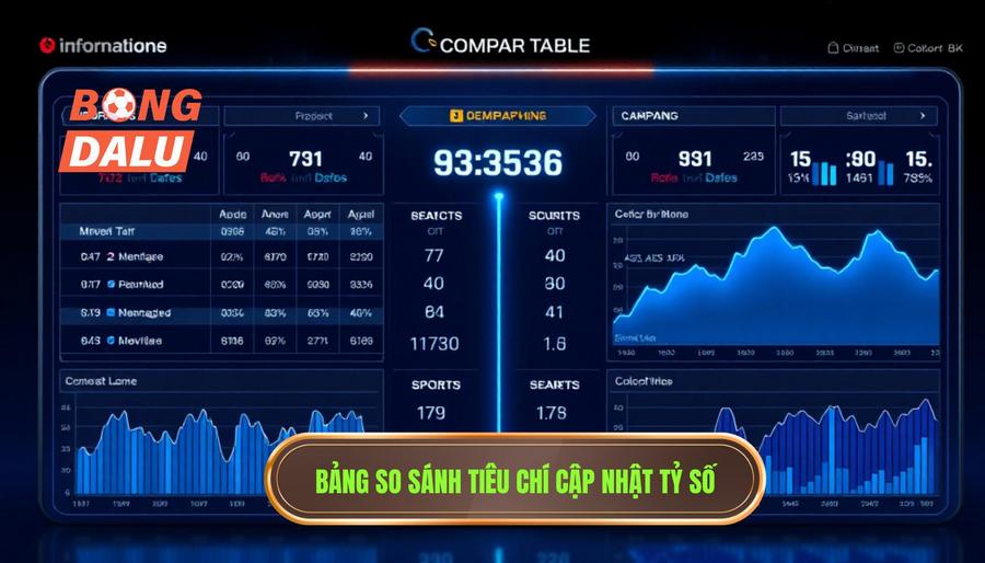 Bảng so sánh các tiêu chí cập nhật tỷ số