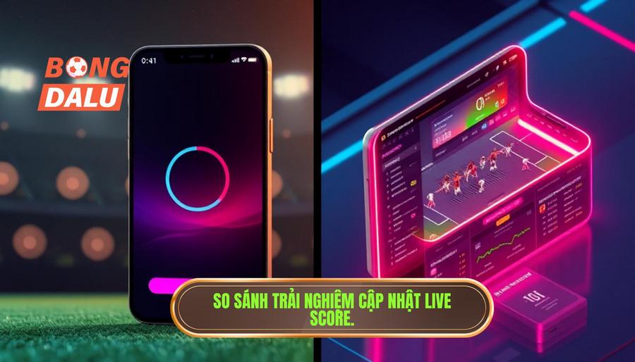 Bảng so sánh trải nghiệm cập nhật Live Score